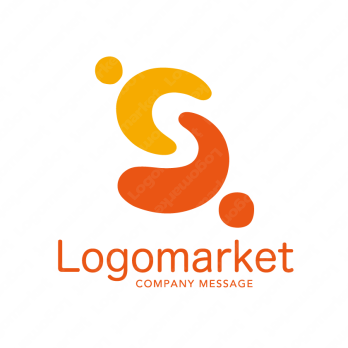 Sと繋がりとシンプルのロゴ