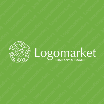 5と葉とナチュラルのロゴ