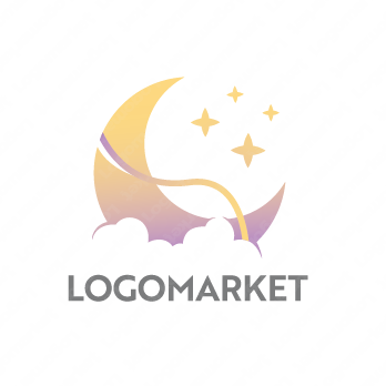 空と海と月のロゴ