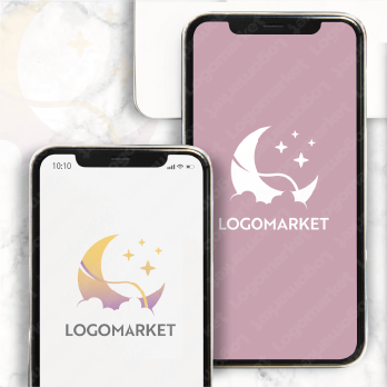 空と海と月のロゴ