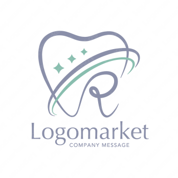 歯とRとエレガントのロゴ