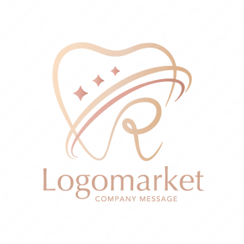 歯とRとエレガントのロゴ