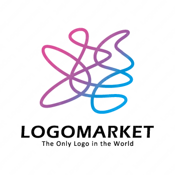 複雑と感情と手描きのロゴ