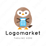 フクロウと梟と計算機のロゴ