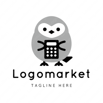 フクロウと梟と計算機のロゴ