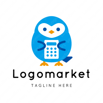 フクロウと梟と計算機のロゴ