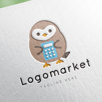 フクロウと梟と計算機のロゴ