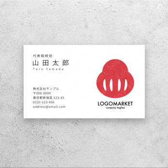 和モダンと達磨と日本のロゴ