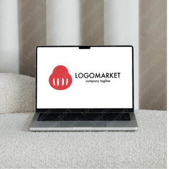 和モダンと達磨と日本のロゴ