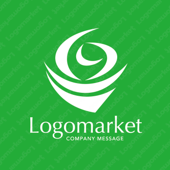 Gと生命力と清涼感のロゴ