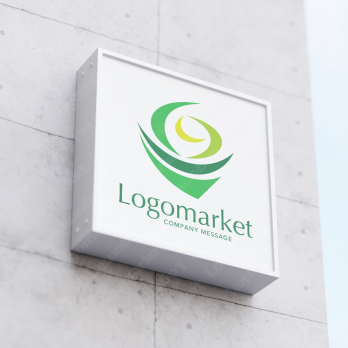 Gと生命力と清涼感のロゴ