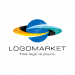 惑星と旋風とエネルギーのロゴ