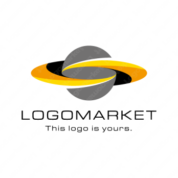 惑星と旋風とエネルギーのロゴ