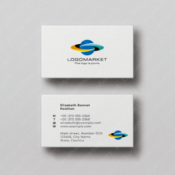 惑星と旋風とエネルギーのロゴ