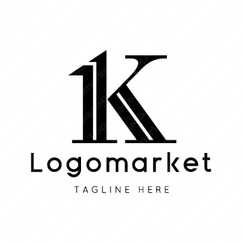Kと1とナンバーワンのロゴ