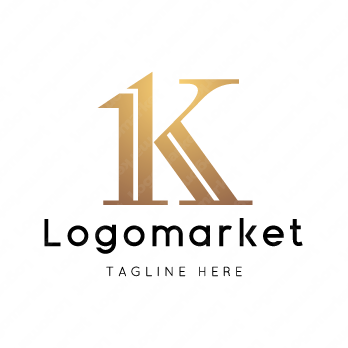 Kと1とナンバーワンのロゴ