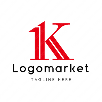 Kと1とナンバーワンのロゴ