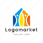 家と人と幸福のロゴ