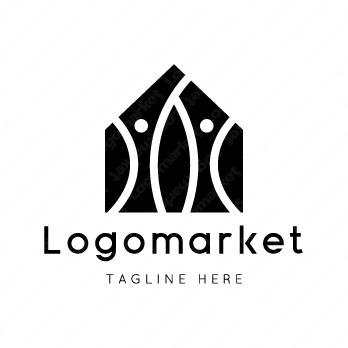 家と人と幸福のロゴ