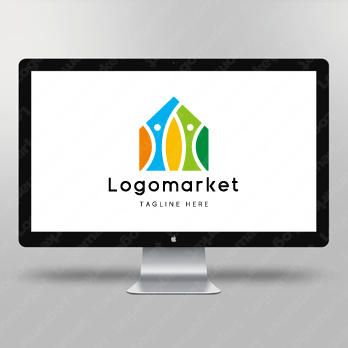 家と人と幸福のロゴ