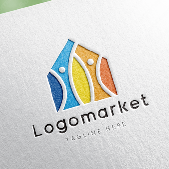 家と人と幸福のロゴ