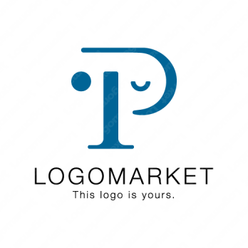 PとIとゾウのロゴ