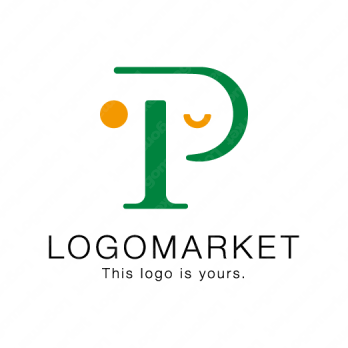 PとIとゾウのロゴ