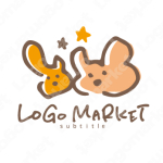 なかよしとふたりと星のロゴ