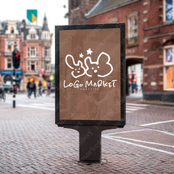 なかよしとふたりと星のロゴ