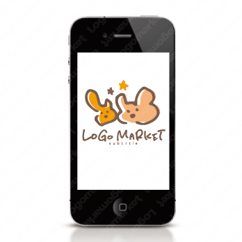 なかよしとふたりと星のロゴ