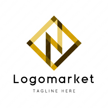 Nとnと菱形のロゴ