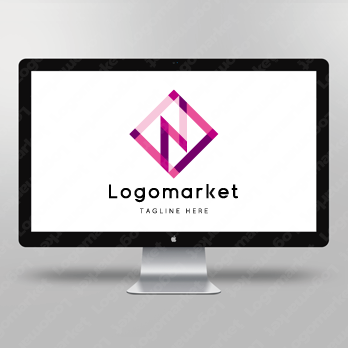 Nとnと菱形のロゴ
