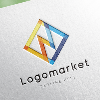 Nとnと菱形のロゴ