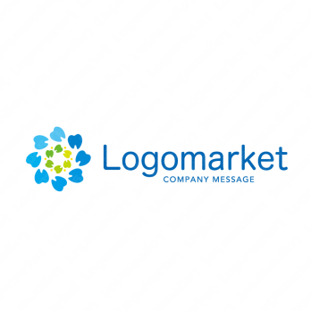 歯と花と清潔感のロゴ