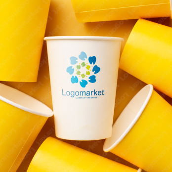 歯と花と清潔感のロゴ