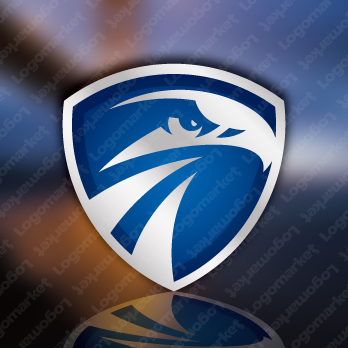 盾と鷹と翼のロゴ