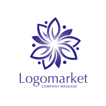 花と癒しと穏やかのロゴ