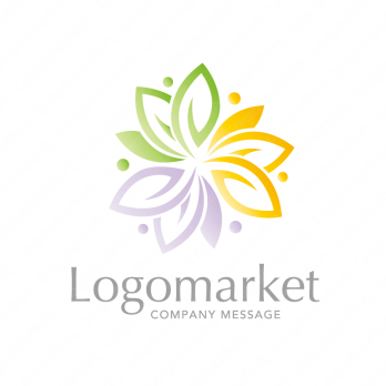 花と癒しと穏やかのロゴ