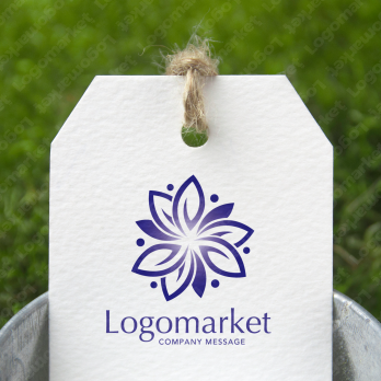 花と癒しと穏やかのロゴ