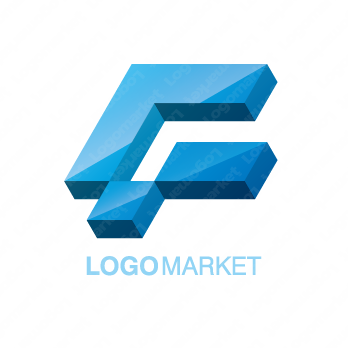 Fとダイヤモンドと宝石のロゴ