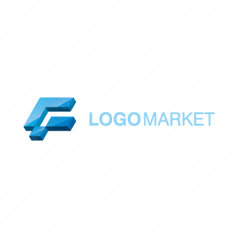 Fとダイヤモンドと宝石のロゴ