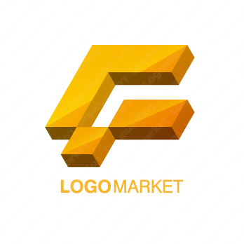 Fとダイヤモンドと宝石のロゴ