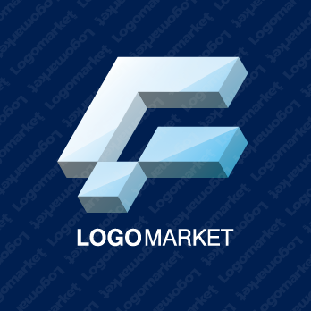 Fとダイヤモンドと宝石のロゴ