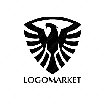 盾と翼と鷹のロゴ