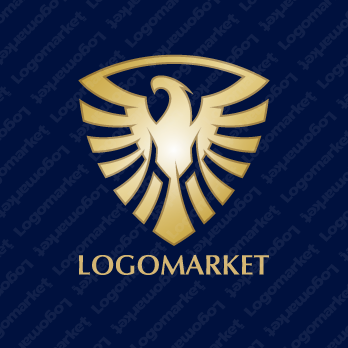 盾と翼と鷹のロゴ