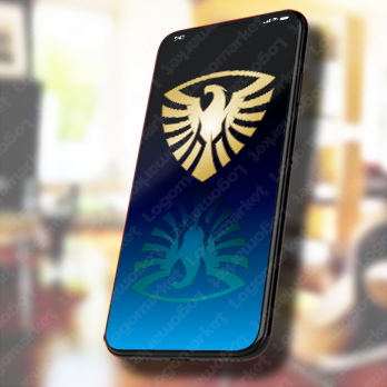 盾と翼と鷹のロゴ