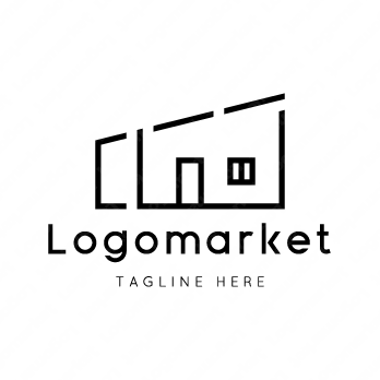 家と心とハートのロゴ