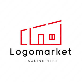 家と心とハートのロゴ