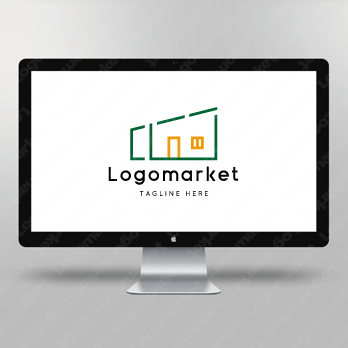 家と心とハートのロゴ