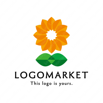 虹と花と多様性のロゴ